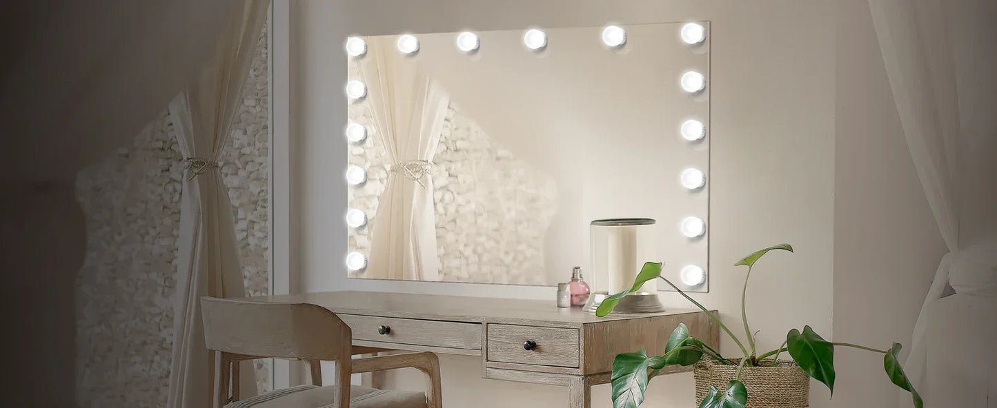 LED Detachable Bulbs Professional Makeup Mirror Lamp