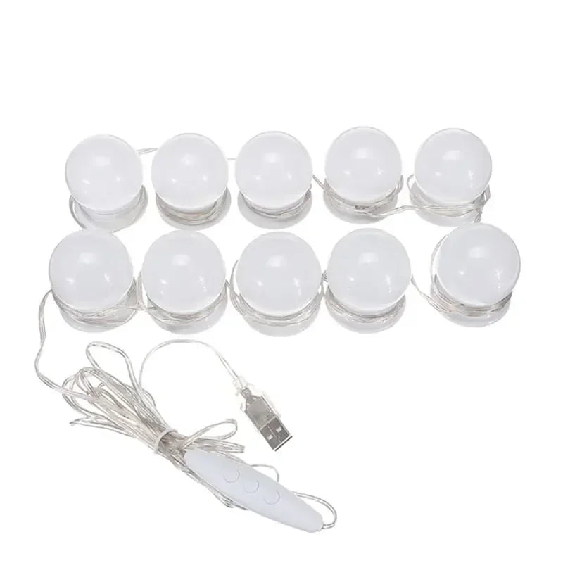 LED Detachable Bulbs Professional Makeup Mirror Lamp